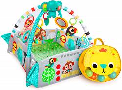 Развивающий коврик Bright Starts 5-в-1 Мечты об Африке, голубой, с мячиками (Bright Starts, 10754st) - миниатюра